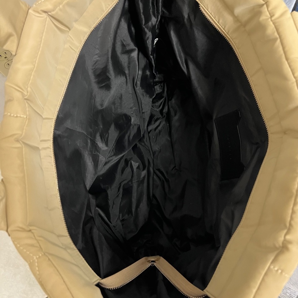 topshop tan quilted puffer tote bag - Picture 9 of 10